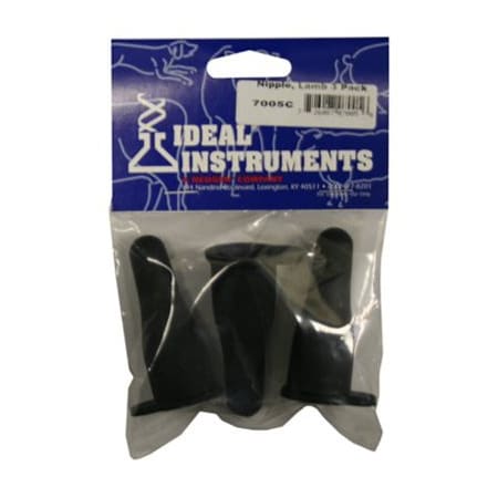 Neogenrporation 3PK BLK Lamb Nipple 7005